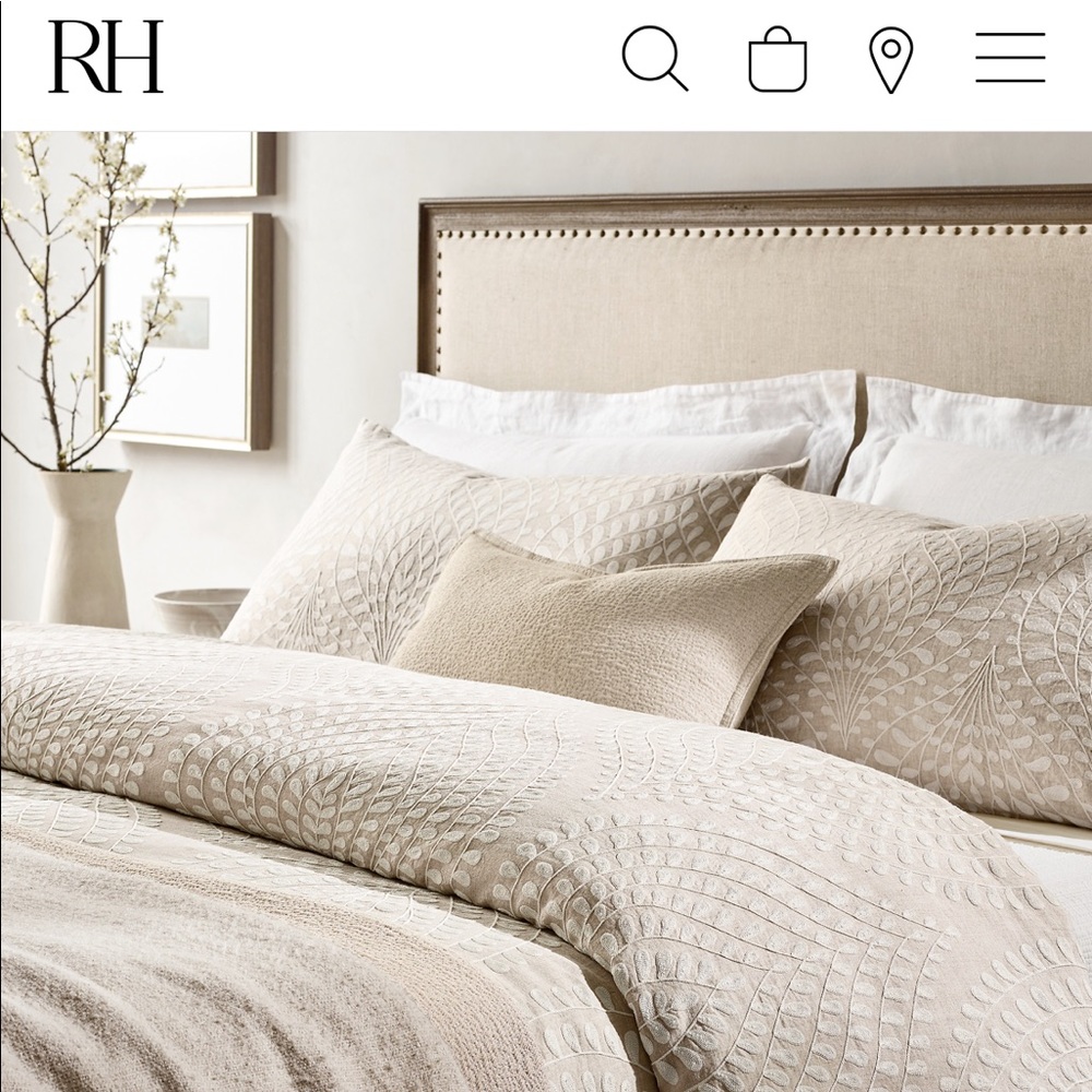 Restoration Hardware Palmette Linen set